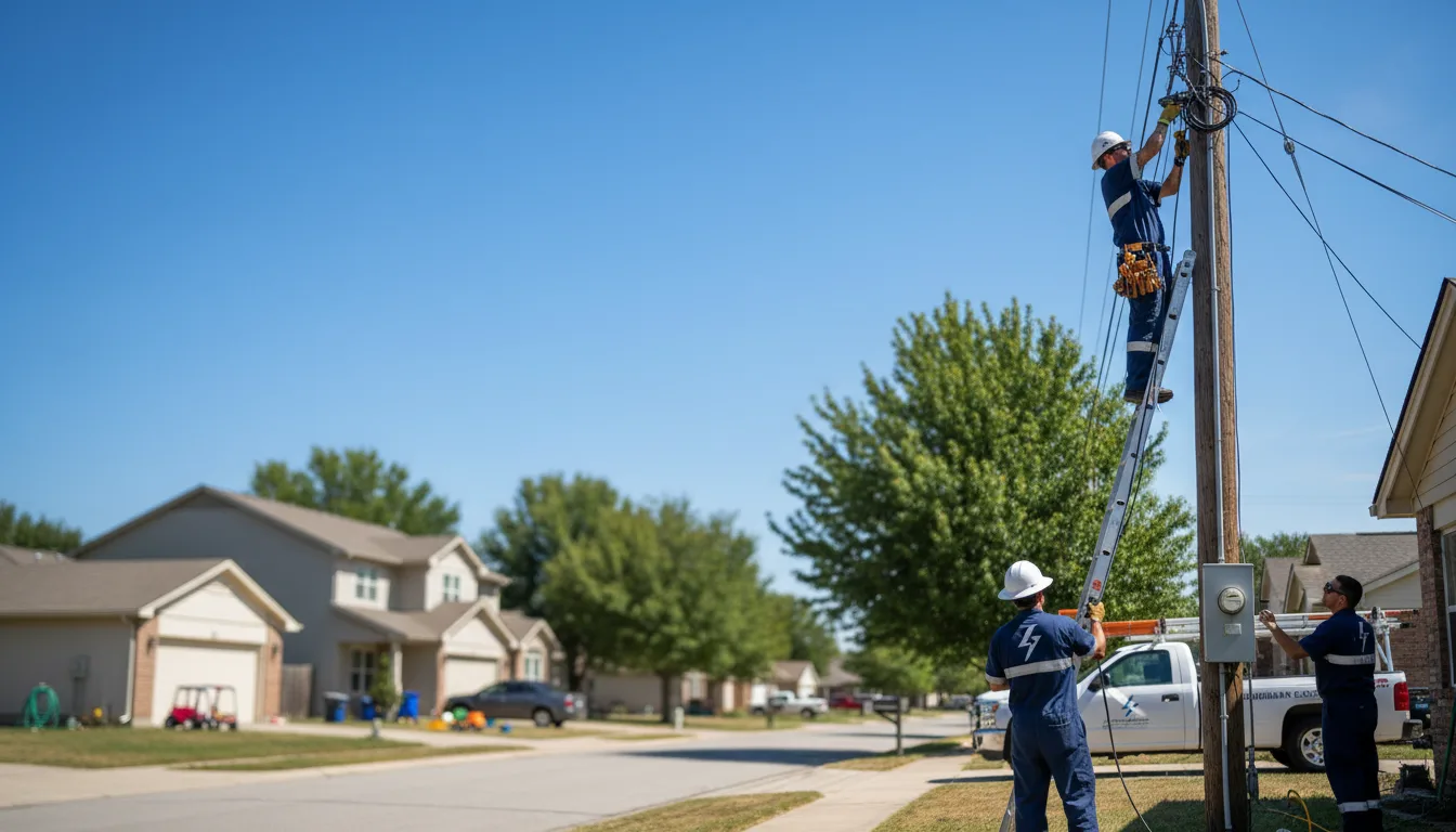 Residential electrician providing installation services in Harlan, IA